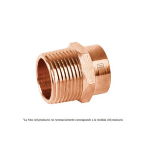 CONECTOR DE COBRE ROSCA EXTERIOR 1 2 FOSET 49653 Honcol Ferreterias